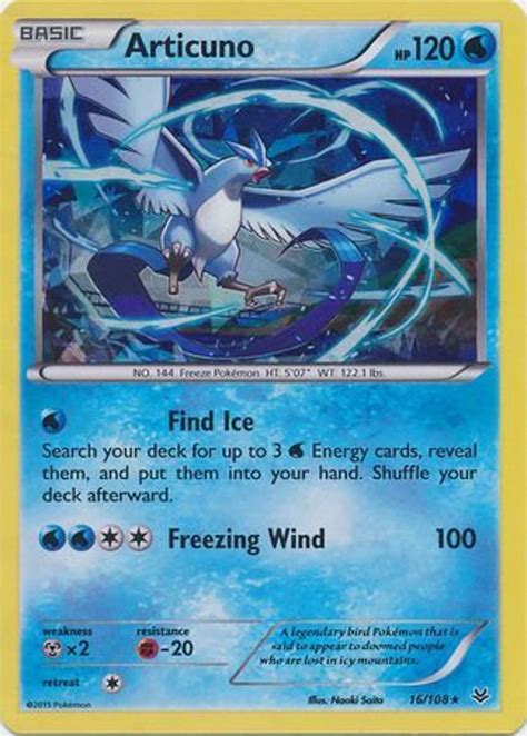 Articuno Shattered Holo Pokemon Theme Deck Etsy