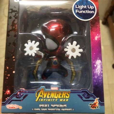 Hot Toys Cosbaby Iron Spider Man Dual Web Shooting Hobbies Toys Toys Games On Carousell