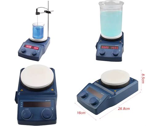 Inch Round Heating Plate Digital Laboratory Magnetic Stirrer Hotplate