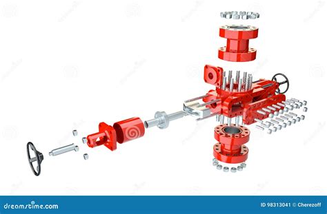 Blowout Preventer, Isolated Royalty-Free Illustration | CartoonDealer.com #98278077