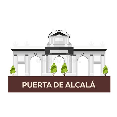 Puerta De Alcala - Madrid. Spain Stock Vector - Illustration of ...