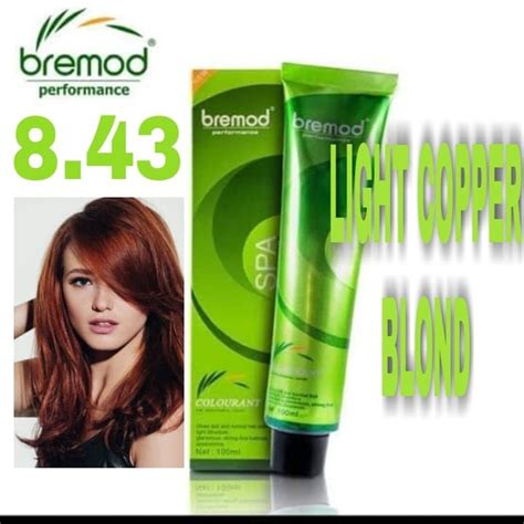 Hair Color BREMOD Light Copper Blonde 8 43 100mL Lazada PH