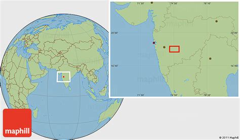 Savanna Style Location Map of Daund