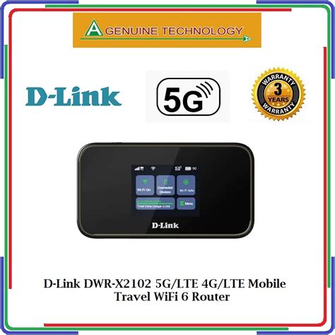 D Link DWR X2102 5G LTE 4G LTE Mobile Travel WiFi 6 Router 5G NR MIFI