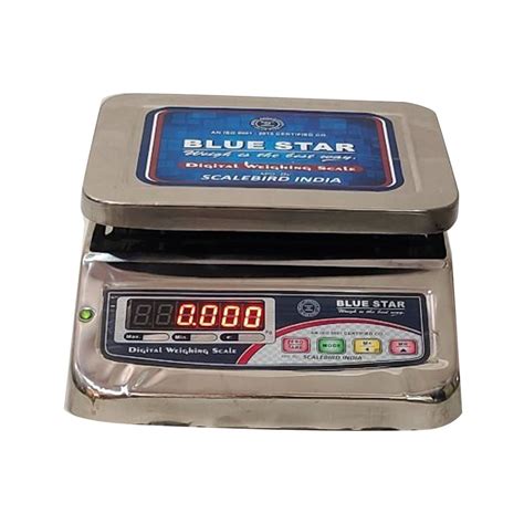 Blue Star Digital Table Top Scale S S Mini Size 175x225 Mm Capacity