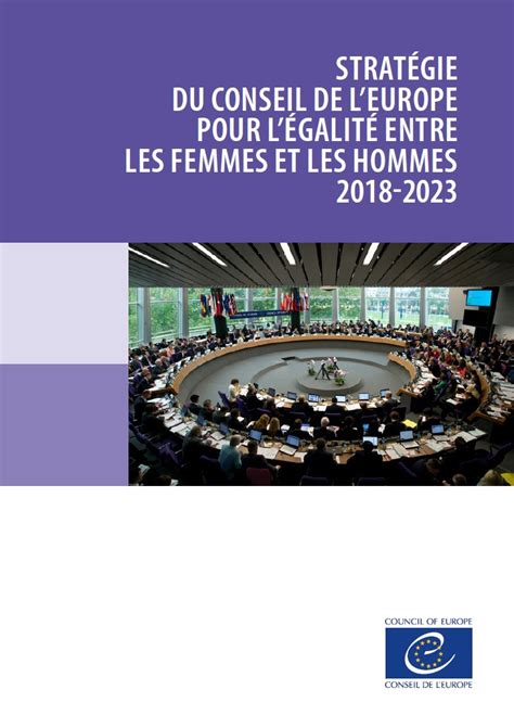 Strat Gie Du Conseil De Leurope Pour L Galit Entre Les Femmes Et Les