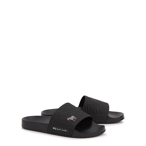 Buy Paul Smith Summit Logo Rubber Sliders S Black At 39 Off