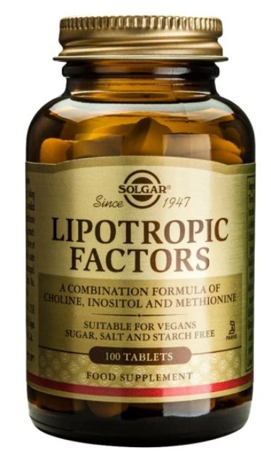 LIPOTROPIC FACTORS 100tab. (SOLGAR) τιμή 36.65€ - Βιολογικά Προϊόντα ...