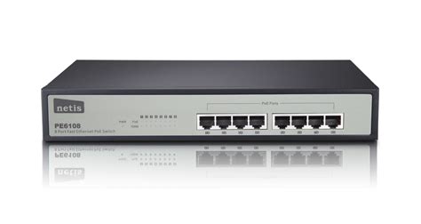 8-портовый коммутатор Fast Ethernet PoE/ 8 портов PE6108