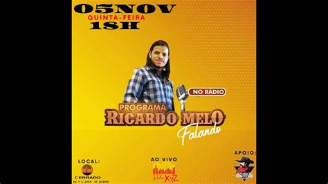 Ao Vivo Programa Ricardo Melo Falando Sertanejo Youtube