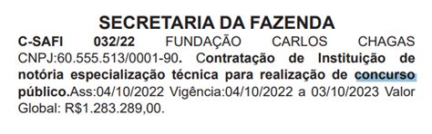 Concurso Sefaz Pe Extrato De Contrato Publicado Edital Iminente