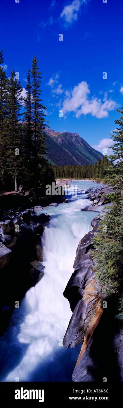 Numa Falls And The Vermilion River In Kootenay National Park In The