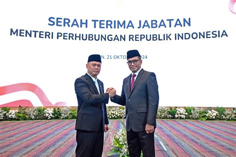 Serah Terima Jabatan Menteri Perhubungan Konektivitas Transportasi