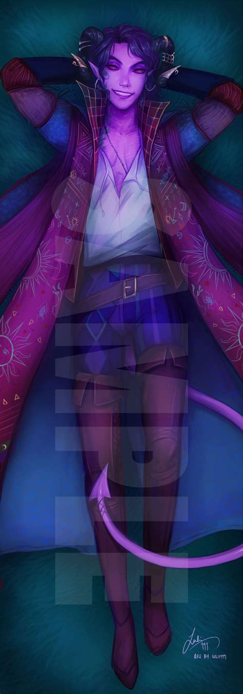 Critical Role Mollymauk Tealeaf 50x150cm Velvet Body Pillow Etsy