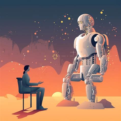 Premium Photo Futuristic Technology Human Interaction With Robotic Ai