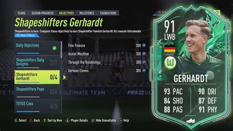 How To Complete Shapeshifters Gerhardt Objective Fifa Youtube