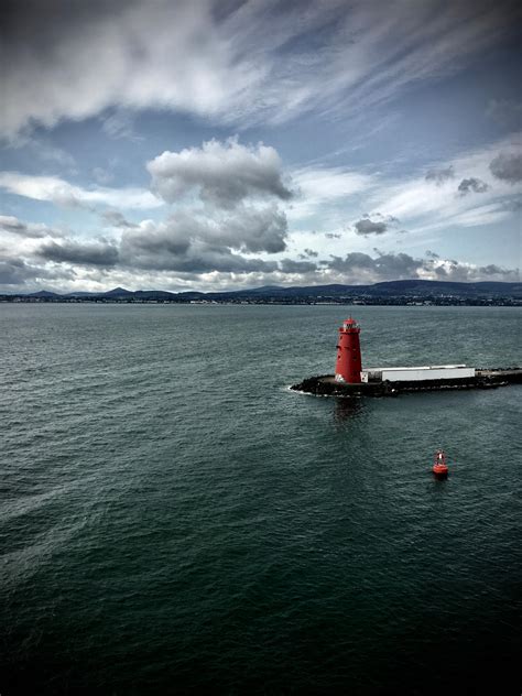 Red Lighthouse Dublin Bay by DavidRiand7 on DeviantArt