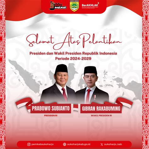 Selamat Dan Sukses Atas Pelantikan Presiden Dan Wakil Presiden Ri