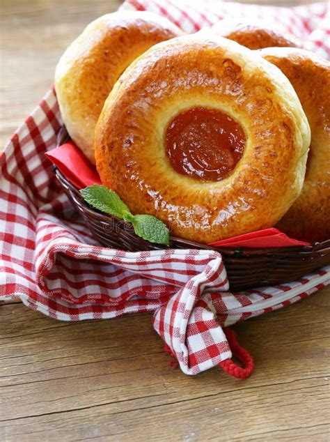 Panini Dolci Per La Prima Colazione Fotografia Stock Immagine Di