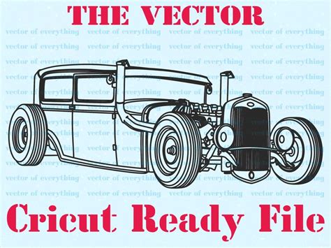 Hot Rod Car Svg Vector Cut File Cricut Silhouette Laser Etsy Australia