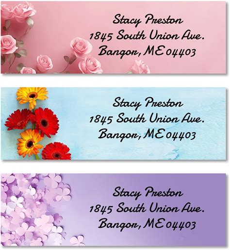 Amazon.com : Teryiaco Personalized Return Address Labels - 19 Designs ...