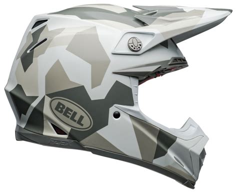 Casque Bell Moto S Flex Rover Gloss White Camo Ece