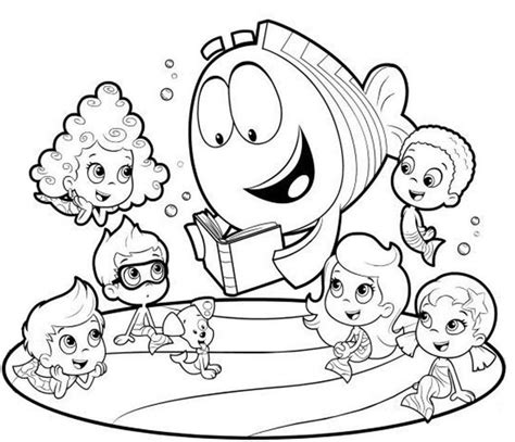 Bubble Guppies Coloring Pages PDF - Coloringfolder.com