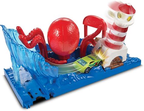 Hot Wheels City Pista De Coches El Ataque Del Pulpo Mattel Fnp