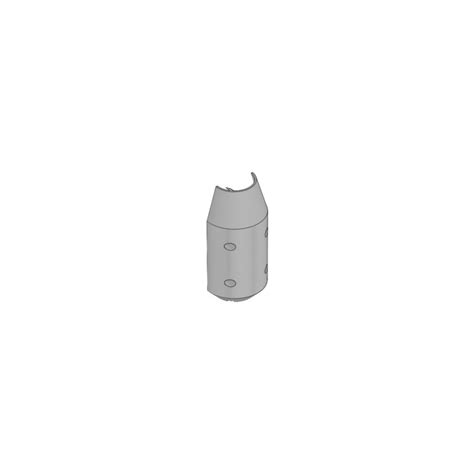 Lego Medium Stone Gray Cylinder X X Half With Taper And Four Pin