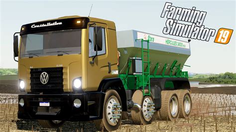 BOB ESPALHANDO CALCÁRIO NA LAVOURA Farming Simulator 19 Evolução