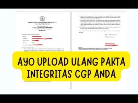 Upload Ulang Pakta Integritas Calon Guru Penggerak Angkatan Anda