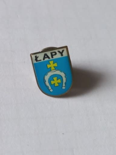 Herb miasta i gminy Łapy przypinka pin odznaka Siedlce Kup teraz na