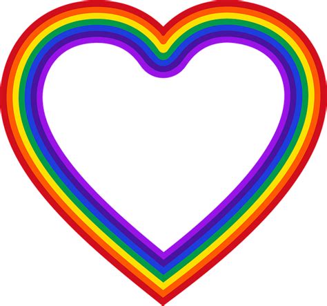 Download Heart Rainbow Frame Royalty Free Vector Graphic Pixabay