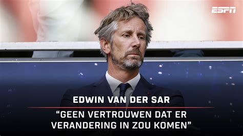 Edwin Van Der Sar Over Ontslag Alfred Schreuder Geen Vertrouwen In