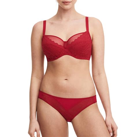 Chantelle ensemble lingerie 2 pièces Easy Feel Floral Touch Scarlet