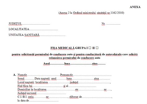 Fisa Medicala Permis Auto De Ce Este Importanta Si Cum O Obtii Porn