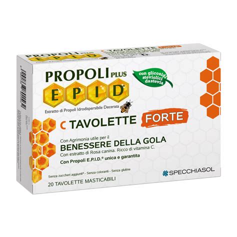 Propoli Plus Epid C Tavolette Forte A Base Di Propoli E Ricche Di