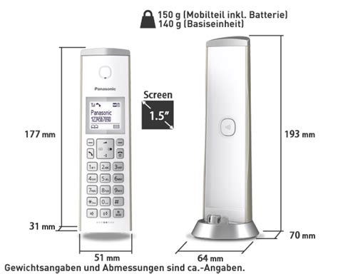 KX TGK220 Design DECT Schnurlostelefon Panasonic