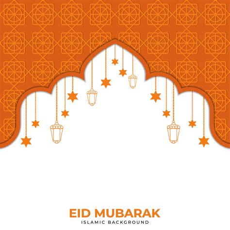 Eid Mubarak Greeting Card Template Premium Vector Vector Art At