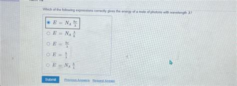 Solved Which Of The Following Expressions Correctly Gives Chegg