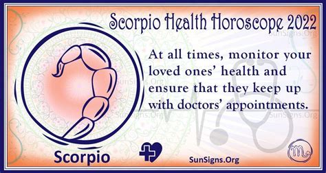 Scorpio Health And Fitness Horoscope 2022 Predictions - SunSigns.Org