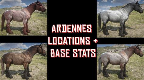 ARDENNES LOCATIONS BASE STATS EASY WAY RED DEAD REDEMPTION 2