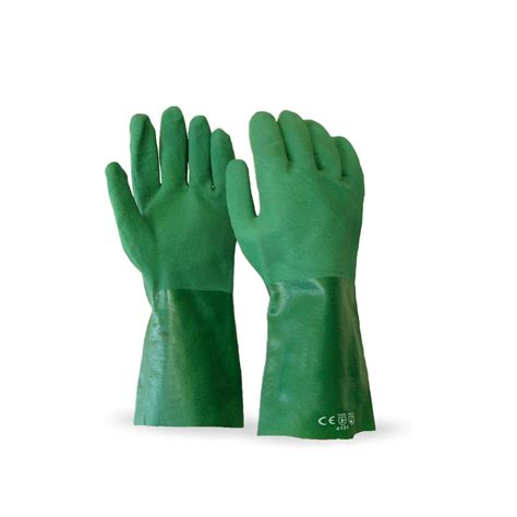 Pvc Double Dipped Chemical Resistant Gloves 35cm And 45cm Ocdtac