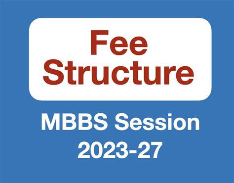 Fee Structure ABWA Medical College