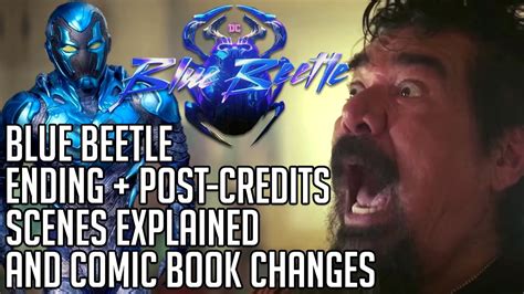 Blue Beetle Explained Post Credit Scenes And Ending Spoilers Youtube