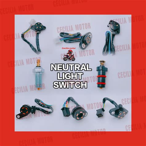 MOTORCYCLE PARTS NEUTRAL LIGHT SWITCH FOR TMX XRM110 WAVE125 BAJAJ