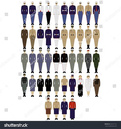 Insignia Military Uniforms Us Army Illustration Stock Vector (Royalty Free) 331417121 | Shutterstock