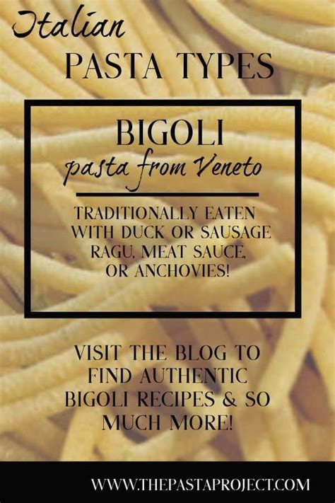 Bigoli Pasta from Veneto – The Pasta Project