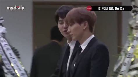 171219슈퍼주니어 Kyuhyun And Leeteuk Visited Jonghyun Funeral Youtube