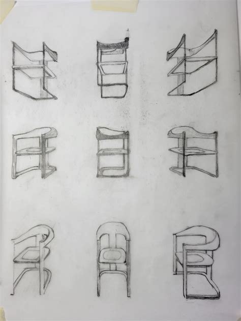 Chair in perspective in 2024 | Balance art, Chair drawing, Learn to draw